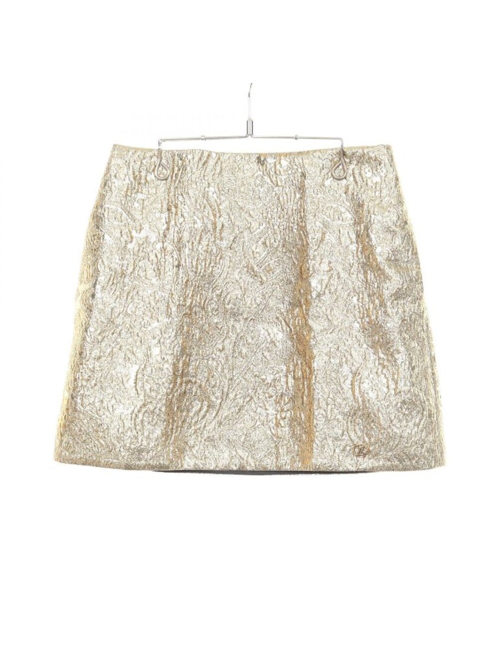 Louis Vuitton Skirt Flower Jacquard Mini Silk
